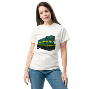 Unisex classic tee - Yugoslav Class 661 “Kennedy” Diesel Locomotive – White