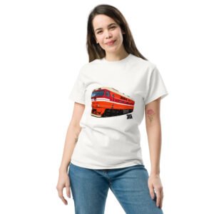Unisex classic tee - TEP70-Inspired Passenger Diesel Locomotive – White