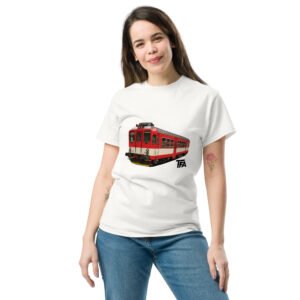 Unisex classic tee - Czech Class 842 Diesel Railcar – White